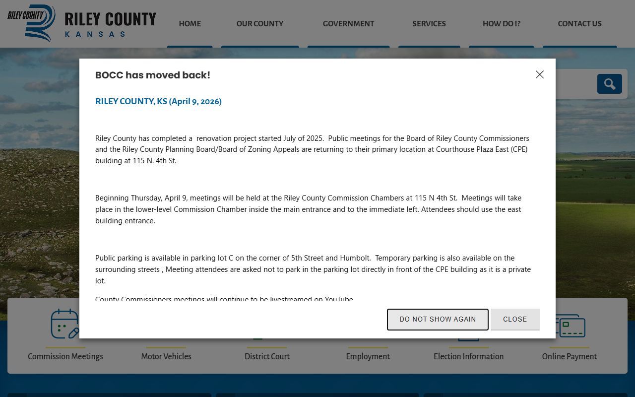 Riley County court records official county homepage