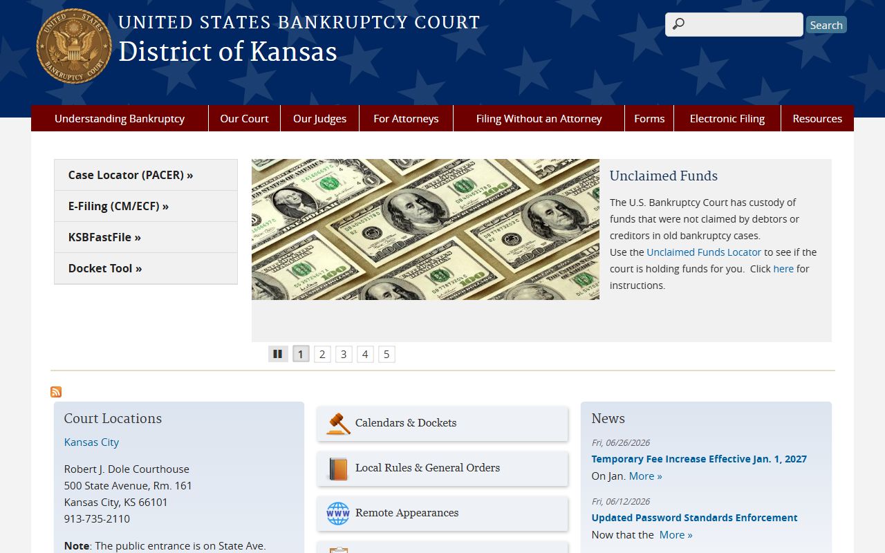 Riley County probate records federal bankruptcy court distinction