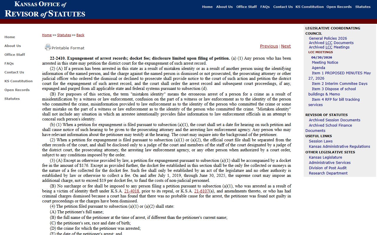 Riley County warrant records and Kansas warrant disclosure statute